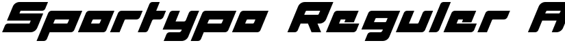 Sportypo Reguler font