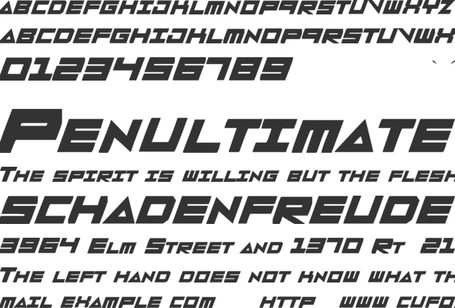 5STAR League font preview