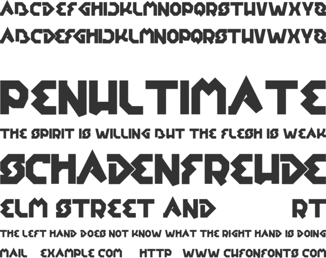 earth aircraft universe font preview