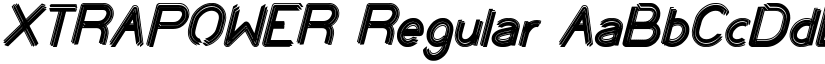XTRAPOWER Regular font