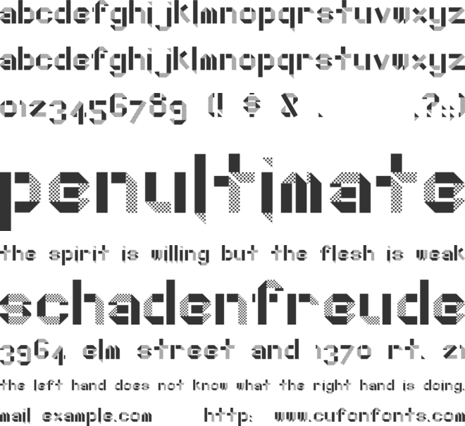 Dotty Fold font preview