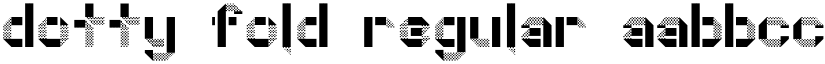 Dotty Fold Regular font