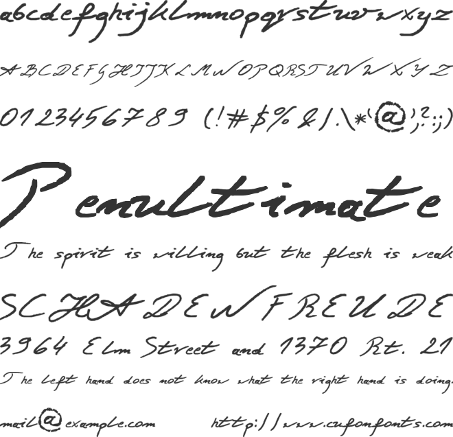 Jacek Zieba Jasinski font preview