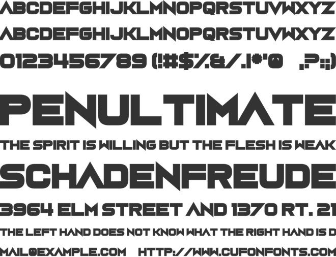 Rumutocu font preview