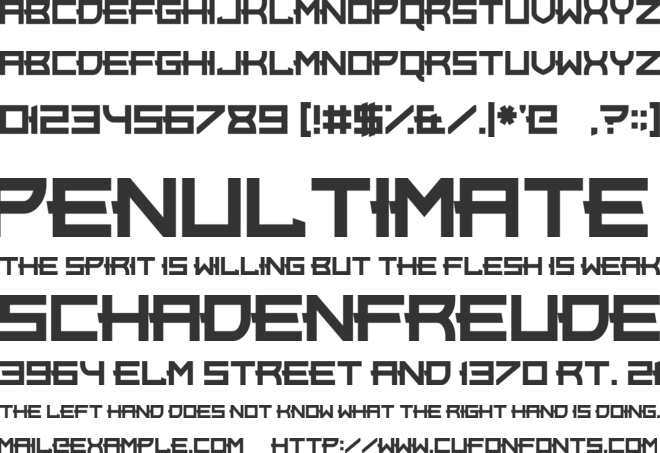 Rock Elegance font preview