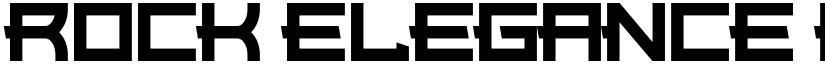 Rock Elegance Regular font