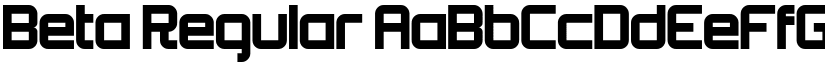 Beta Regular font