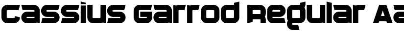 Cassius Garrod Regular font