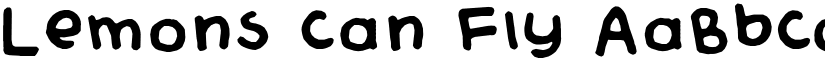 Lemons Can Fly font