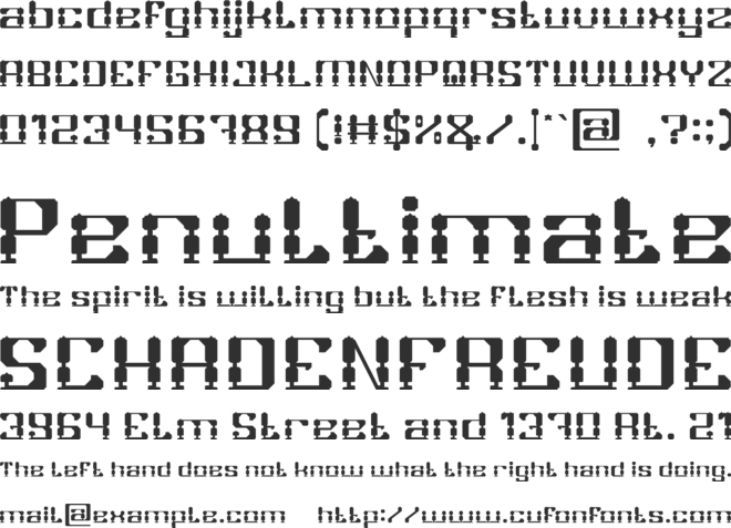 GAMER font preview