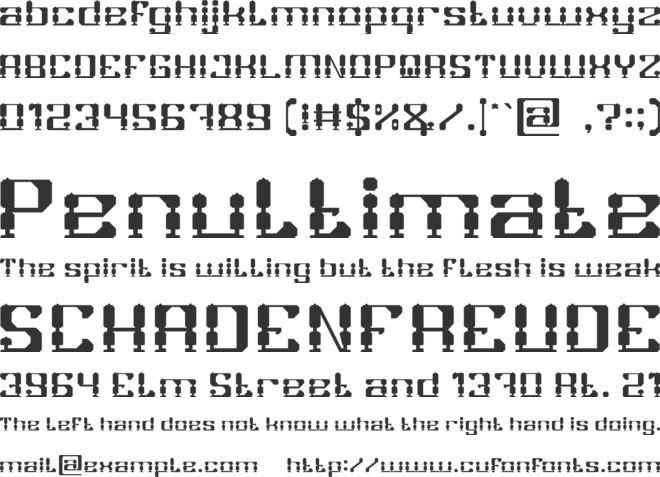 GAMER font preview