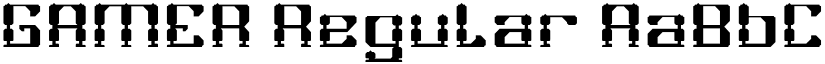 GAMER Regular font