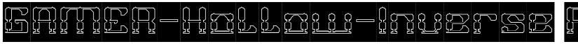 GAMER-Hollow-Inverse Regular font