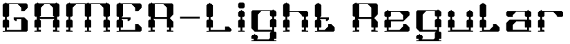 GAMER-Light Regular font