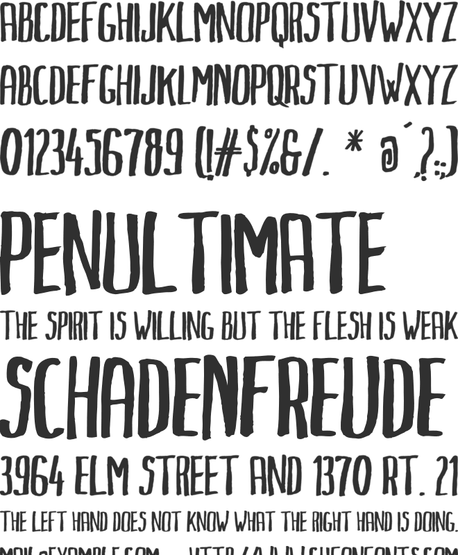 Markus Ink font preview