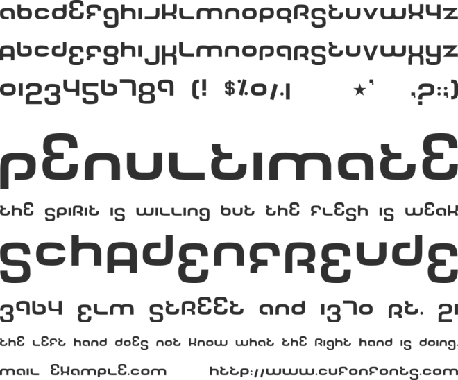 Tech Font font preview