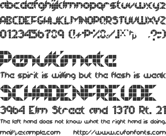 Half Project Logo font preview