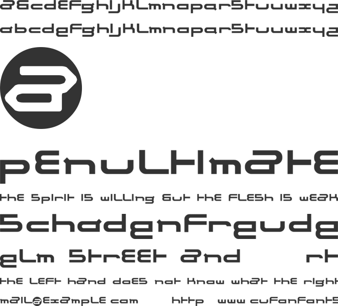 electrance font preview