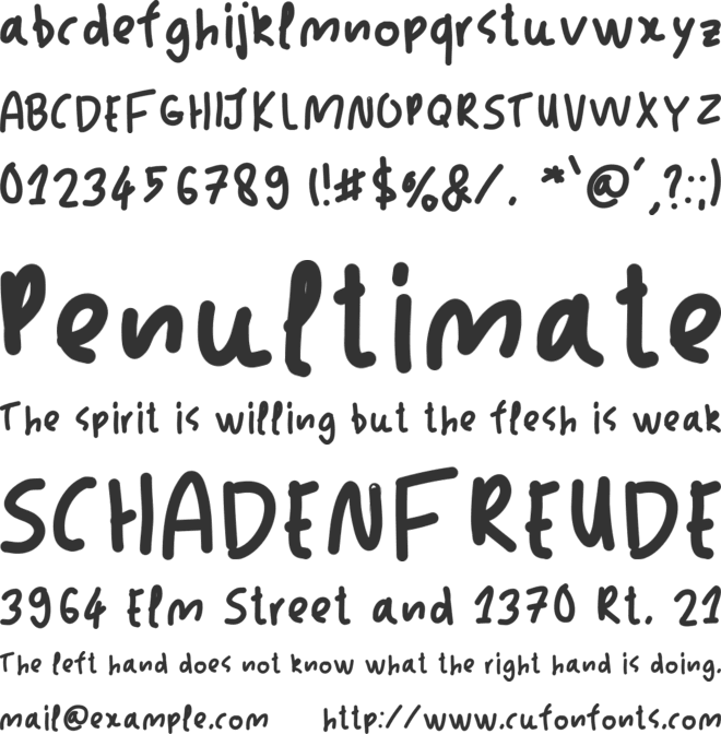 JacksFont font preview