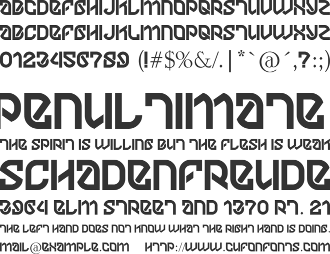 DYLOV4STUFF font preview