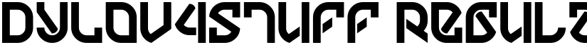 DYLOV4STUFF Regular font
