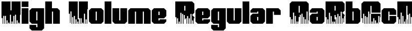 High Volume Regular font