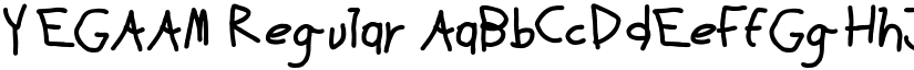 YEGAAM Regular font