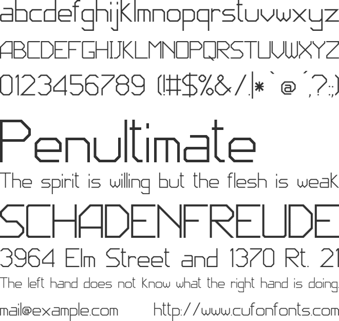 JD Code font preview