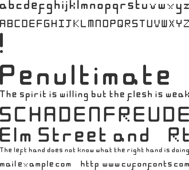 Cactus On The Moon font preview