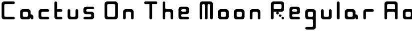 Cactus On The Moon Regular font
