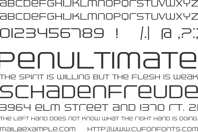 Ventisei font preview