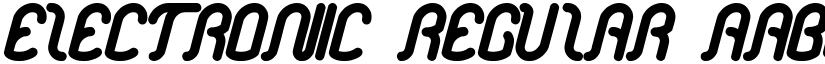 electronic Regular font
