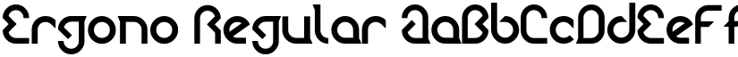Ergono Regular font