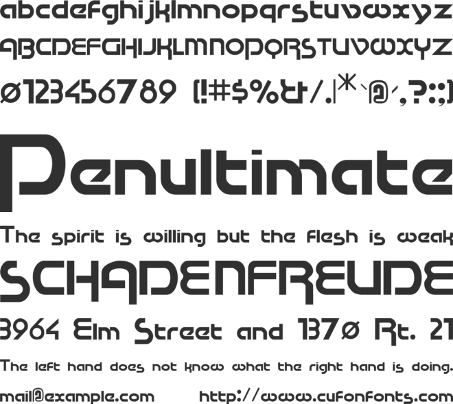 Cupertino font preview
