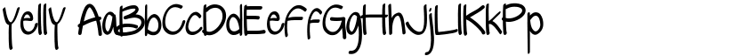 yelly font