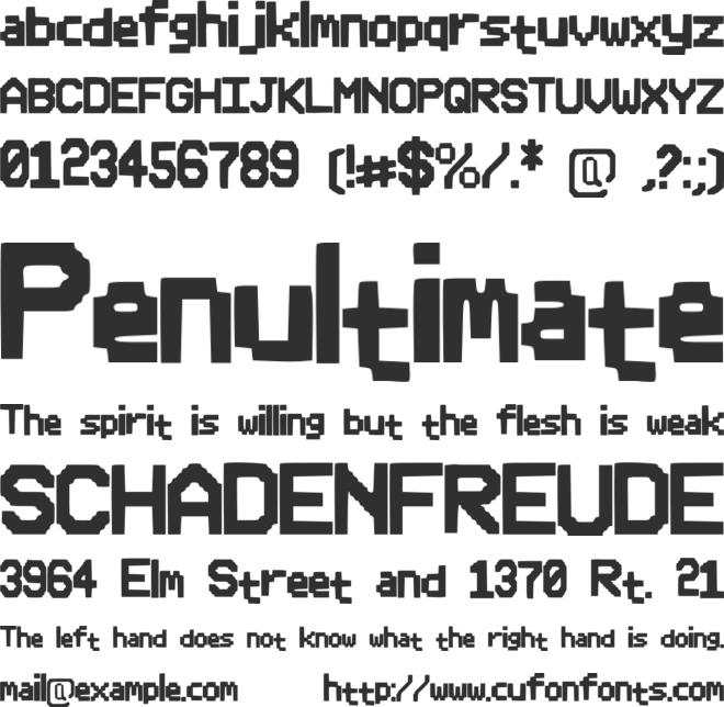 Pixle_Font font preview