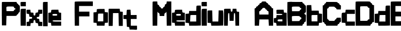 Pixle_Font Medium font