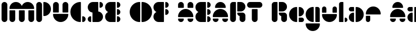 IMPULSE OF HEART Regular font