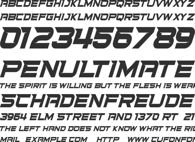 STATION OF RACE DEMO font preview