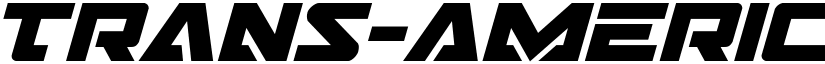 Trans-America Bold Italic Bold Italic font
