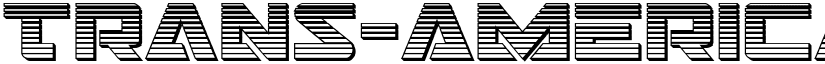 Trans-America Chrome Regular font