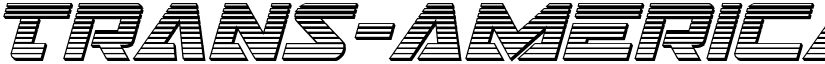 Trans-America Chrome Italic Italic font