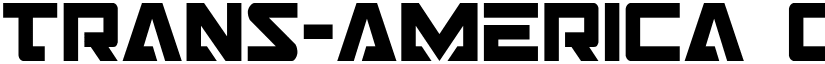 Trans-America Condensed Condensed font