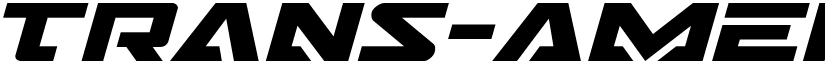 Trans-America Expanded Italic Expanded Italic font