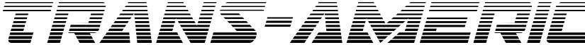 Trans-America Gradient Italic Italic font