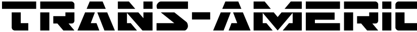 Trans-America Laser Regular font
