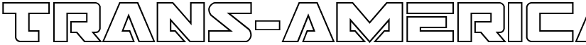 Trans-America Outline Regular font