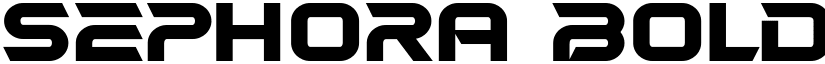 Sephora Bold font