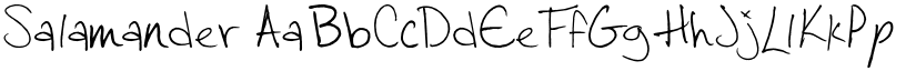 Salamander font