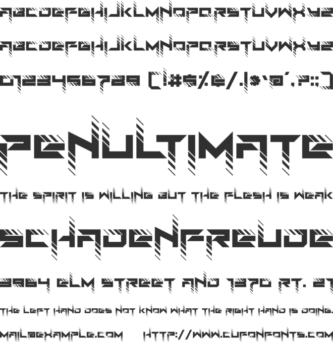 RoadTest font preview